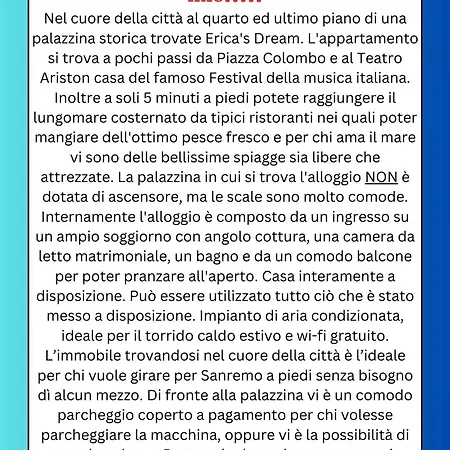 Erica's Dream 아파트 산레모